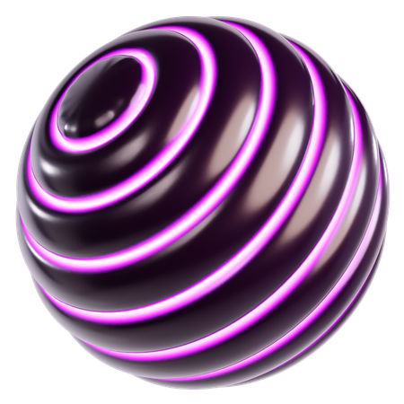 Esfera cósmica abstrata  3D Icon