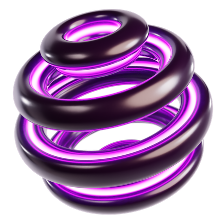 Esfera cósmica abstrata  3D Icon