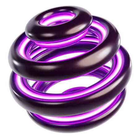 Esfera cósmica abstrata  3D Icon