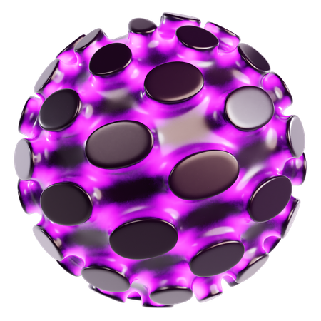 Esfera cósmica abstrata  3D Icon