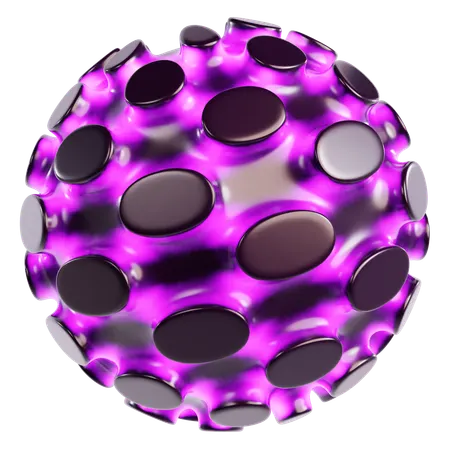 Esfera cósmica abstrata  3D Icon