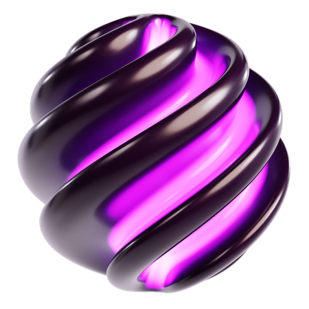 Esfera cósmica abstrata  3D Icon