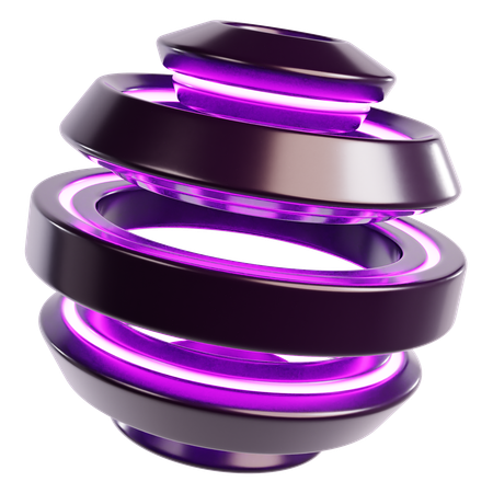 Esfera cósmica abstrata  3D Icon