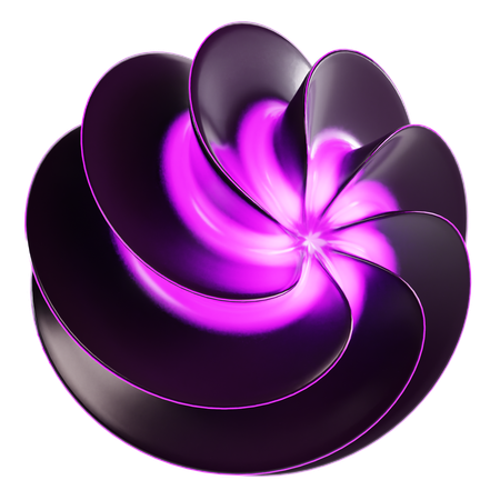Esfera cósmica abstrata  3D Icon