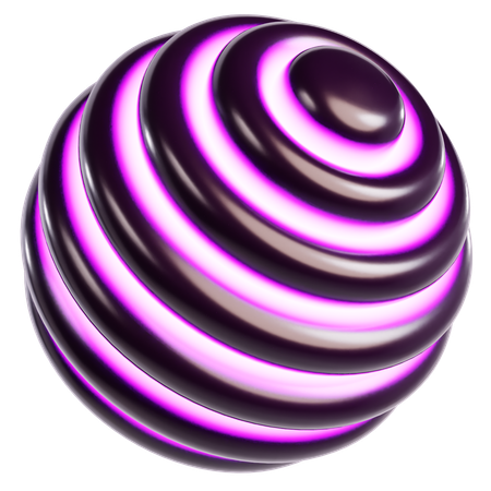Esfera cósmica abstrata  3D Icon