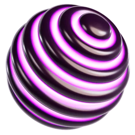 Esfera cósmica abstrata  3D Icon