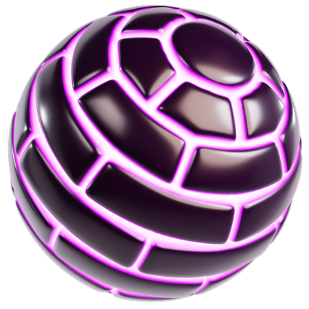 Esfera cósmica abstrata  3D Icon