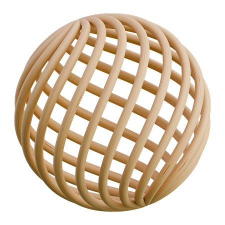 Esfera de alambre  3D Icon