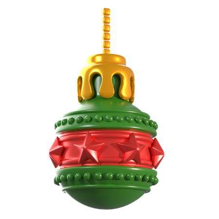 Esfera de natal  3D Icon