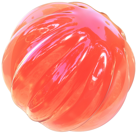 Esfera de textura naranja  3D Icon