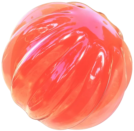 Esfera de textura naranja  3D Icon