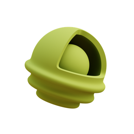 Esfera dentro de uma esfera  3D Illustration
