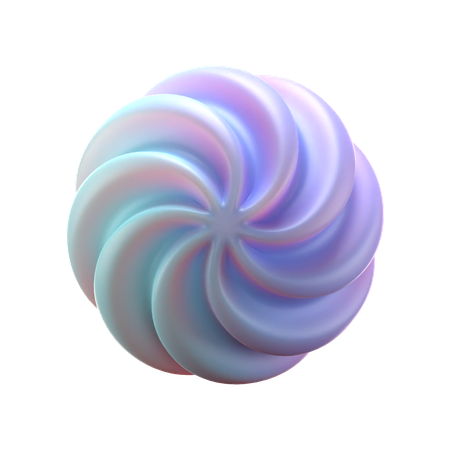 Esfera espiral  3D Icon