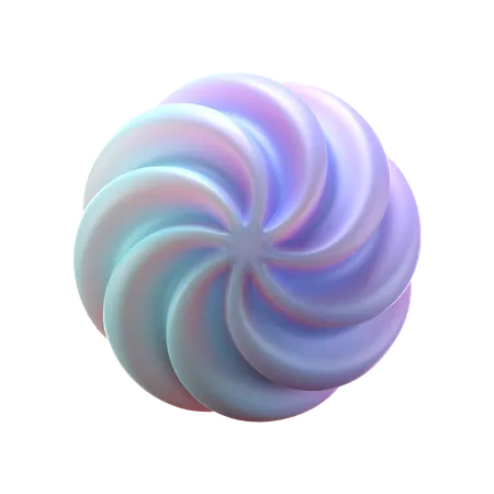 Esfera espiral  3D Icon