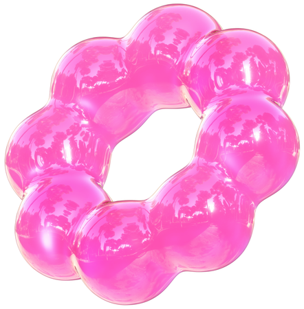 Esfera espiral rosa  3D Icon