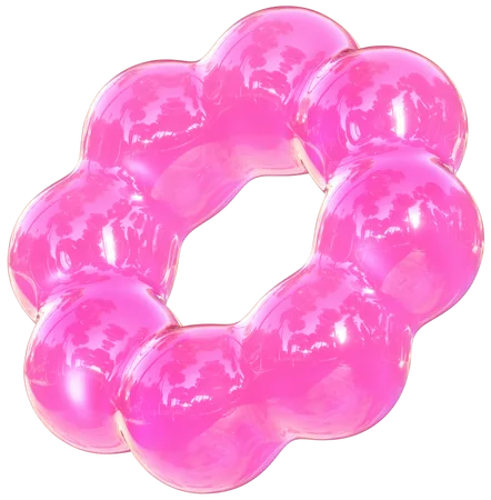 Esfera espiral rosa  3D Icon