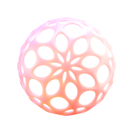 Esfera estampada  3D Icon