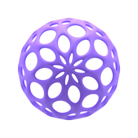 Esfera estampada  3D Icon