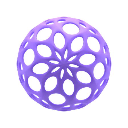 Esfera estampada  3D Icon