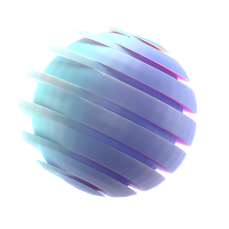 Esfera fatiada  3D Icon