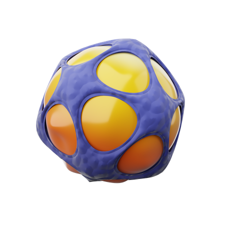 Forma abstrata de esfera  3D Icon