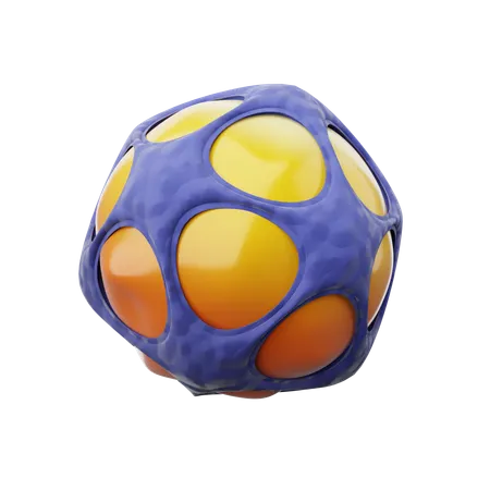 Forma abstrata de esfera  3D Icon