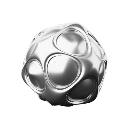 Forma abstrata de esfera  3D Icon