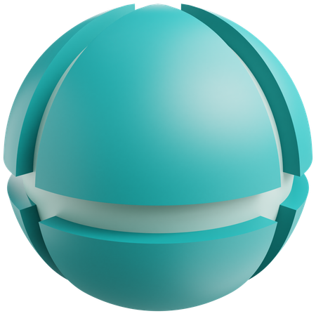 Esfera geométrica  3D Icon