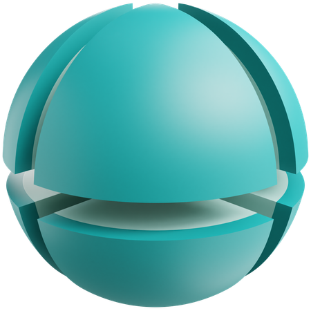 Esfera geométrica  3D Icon