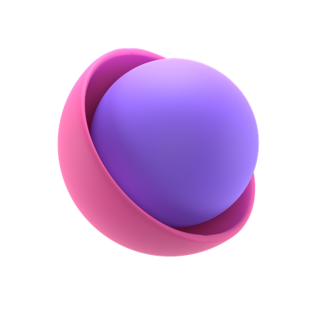 Esfera na tigela  3D Icon