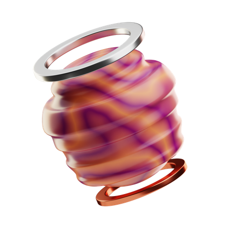 Esfera ondulada  3D Icon