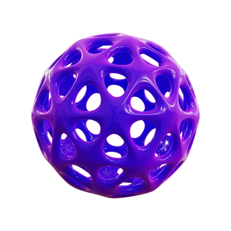 Estructura alámbrica de esfera  3D Icon