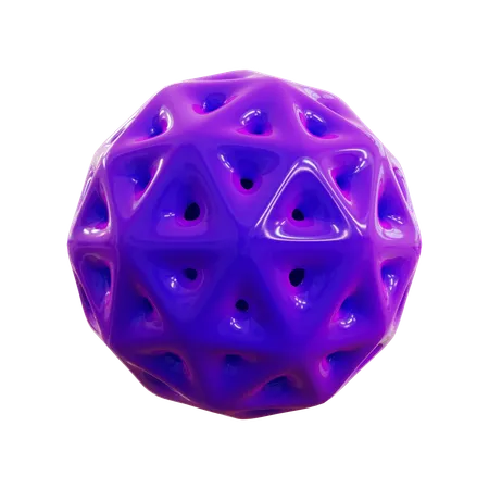 Resumen de estructura alámbrica de esfera  3D Icon