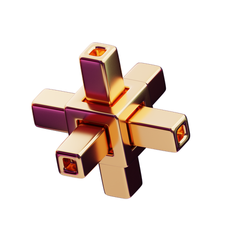 Esferas agrupadas abstractas cromáticas  3D Icon