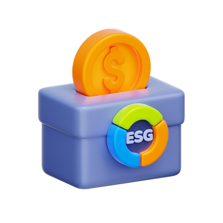 ESG Donation Box  3D Icon