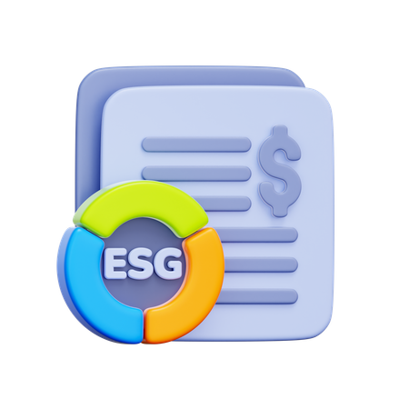 ESG Financial Report  3D Icon