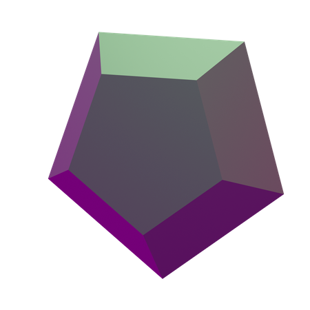 Geometría básica esmeralda  3D Icon