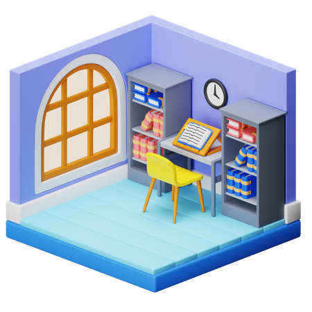 Espace de travail  3D Illustration