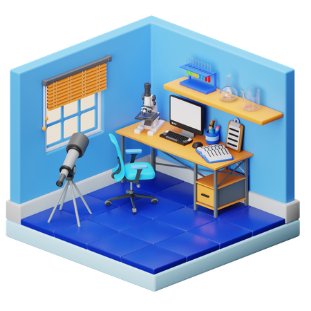 Espace de travail  3D Illustration