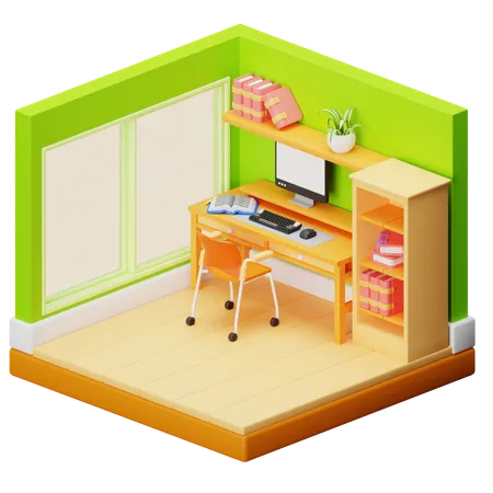 Espace de travail  3D Illustration