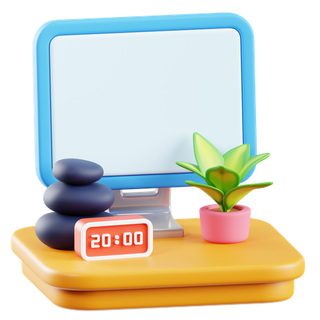 Espace de travail zen  3D Icon
