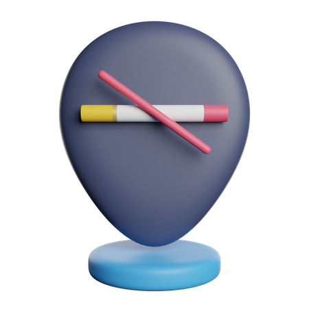 Zone non-fumeurs  3D Icon