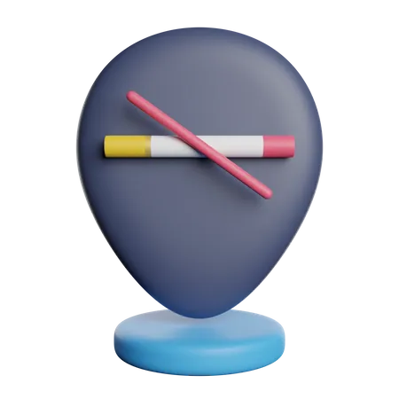 Zone non-fumeurs  3D Icon