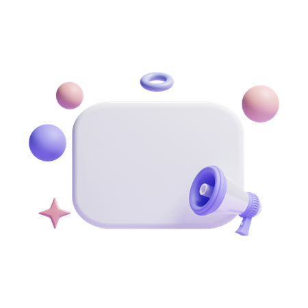 Espace pour le texte  3D Icon