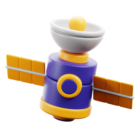 Satellite spatial  3D Icon