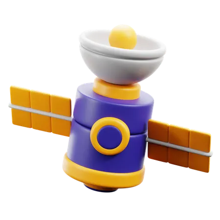 Satellite spatial  3D Icon