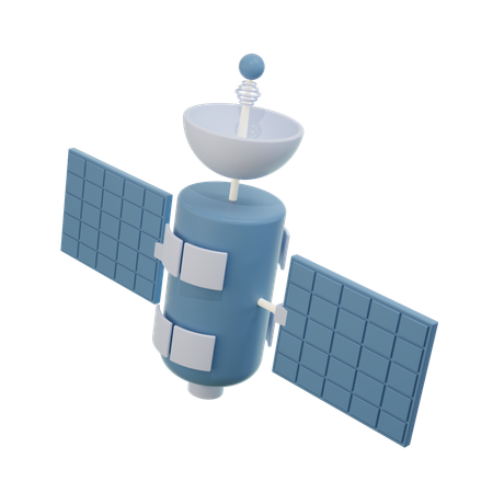 Satellite spatial  3D Icon