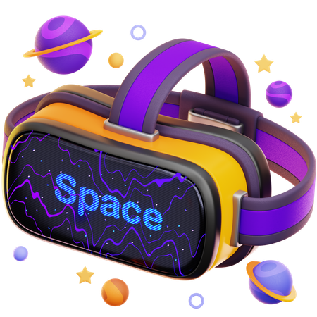 Espace virtuel  3D Icon