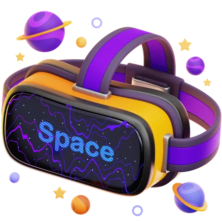 Espace virtuel  3D Icon