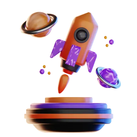 Espace virtuel  3D Icon